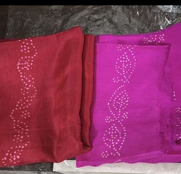 hicab donlar: Şərflər – 2 ədəd - Rənglər: tünd qırmızı və fuşya - Materialın — 1