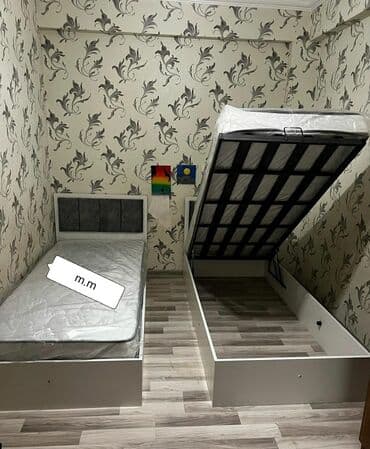 ucuz çarpayı: Yeni, Təknəfərlik çarpayı, Bazalı, Matras ilə, Siyirməsiz, Azərbaycan — 3