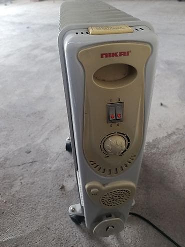 Nikai yağ radiatoru (elektrikli) - Güc rejimləri: I və II (iki