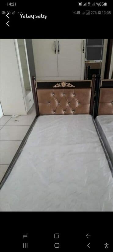 Çarpayılar: Yeni, Təknəfərlik çarpayı, Bazalı, Matras ilə, Siyirməsiz, Azərbaycan — 11