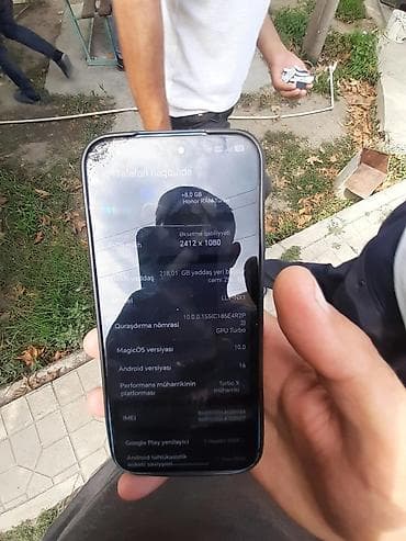 honor 9 d: Honor 200 Lite, 256 GB, rəng - Mavi, Barmaq izi — 5