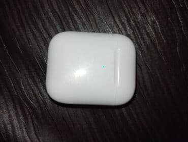 Микрофоны: Б/у Беспроводные (Bluetooth) Наушники, Apple, цвет - Белый — 1