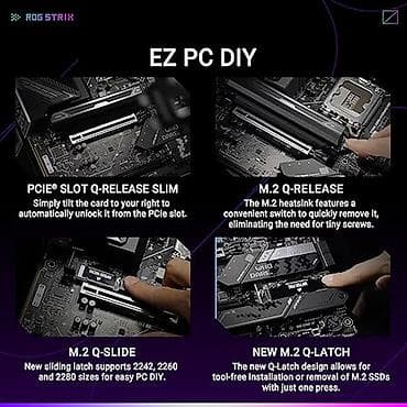 pc: Asus Rog Strix Z890-H oyun WiFi ana platası Yeni✅ Rəsmi Zəmanət ✅ — 2