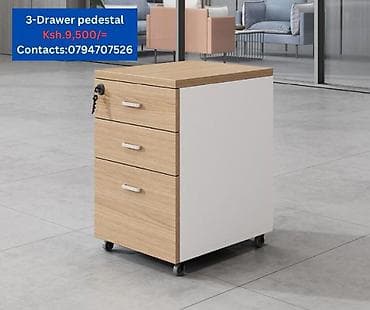 3 çekmecəli mobil tumbə (pedestal) - Ofis və ev iş masaları üçün