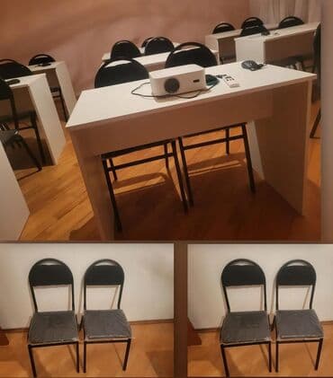 ofis oturacagi: Yeni kurs mebelleri Alinib istifade edilmeyib. Stul 90 ed 12 azn (1) — 1