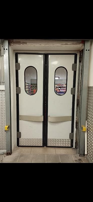 Sənaye tipli servis qapıları Flip Flap - Kovboy qapıları - İki tərəfə