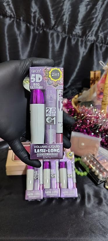 kasmetkalar: QICLY 5D Big Extreme 2-in-1 dırnaq boyası deyil, kirpik və göz qələmi — 5
