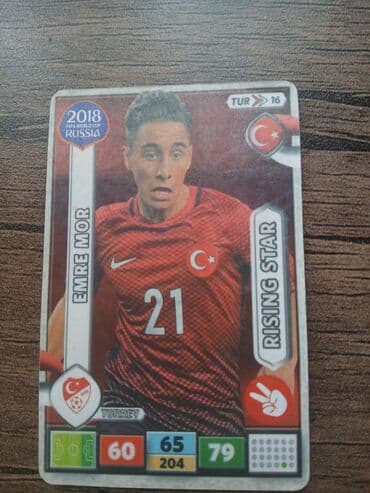 imzalı futbol topu: Emre Mor futbol kartları kolleksiyası. Bu kartlar müxtəlif klublarda — 2