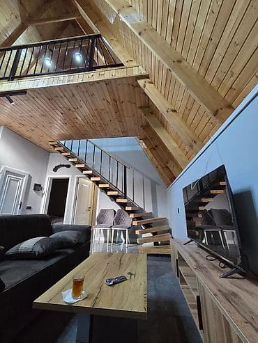 heyet evi dizaynlari: A-frame üslubunda modulyar dağ evi - Xarici görünüş: Üçbucaq formalı — 5