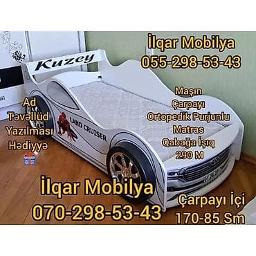 Детская мебель: Новый, На заказ, Кровать-машина, Без матраса, Без выдвижных ящиков — 4