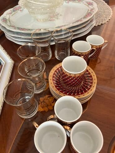 metanet: Обеденный набор, цвет - Красный, Фарфор — 1