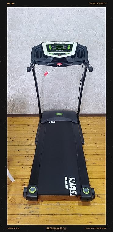 Беговые дорожки: GREEN HILL qaçış trenajoru hec bir problemi yoxdu ela veziyetded 95 — 4