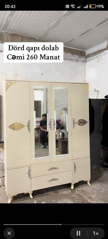 dehliz ucun oboylar: Yeni, Açılan, 4 qapılı Düz dolab, Dəhliz dolabı, Rusiya — 15