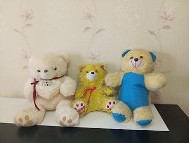 maşa və ayı konstruktorları: Məhsul: Yumşaq oyuncaqlar dəsti – 3 ədəd ayıcıq Təsvir: - Sol tərəfdə — 2