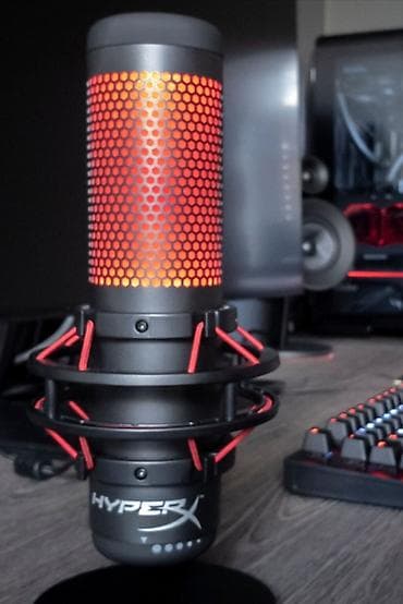 usb mikrofonlar: Simli Mikrofon HyperX — 1
