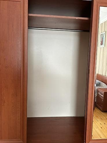 dolablar ucuz: İşlənmiş, 3 qapılı, Siyirməli, Qəhvəyi, Taxta, Kupe, Düz dolab — 4