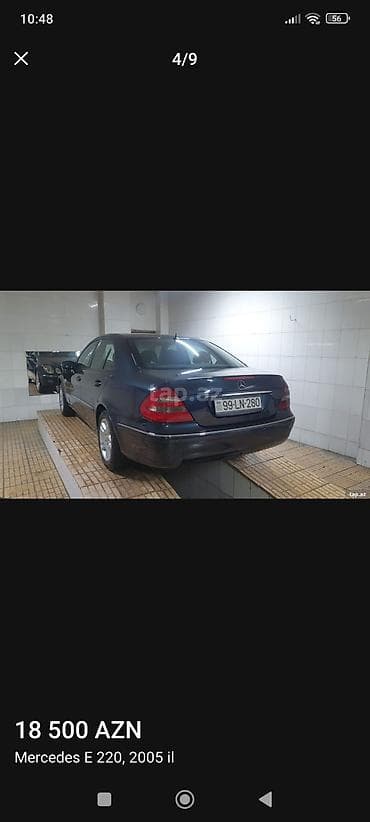 daewoo gentra 2019: 2005-ci il istehsalı olan tünd göy rəngli Mercedes E 220 sedan — 9