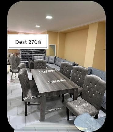 Düz masa, Qonaq otağı üçün, 6 nəfər, Açılmayan — 2
