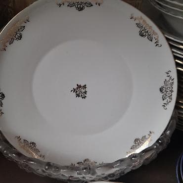 bak cen: Boşqablar, 1 əd, rəng - Ağ, Farfor, Çexiya — 1