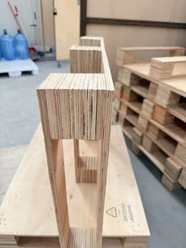 paddonlar: Kompakt kontrplak paletlər – anbar, logistika və istehsalat üçün — 3