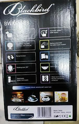termopot: Samovar termopot Balackbird 800 watt 8 litr tutumlu 360 derece isitme — 5