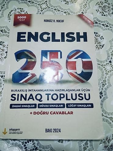 REAL ALİCİYA ENDİRİM OLUNACAQ.YENİDİR.COX AZ İSLENİB.Məhsul: “English — 1