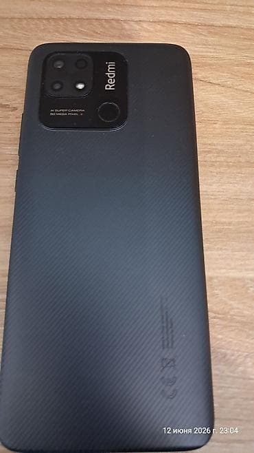 Redmi 10C, 128 GB, rəng - Qara, Barmaq izi