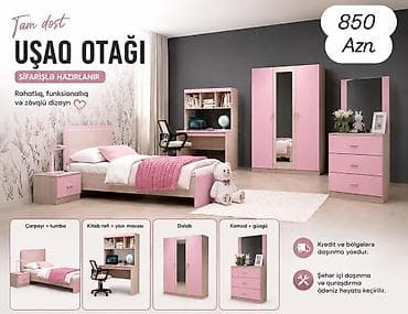 Uşaq otağı mebel dəsti – sifarişlə hazırlanır. Rahatlıq, funksionallıq — 1