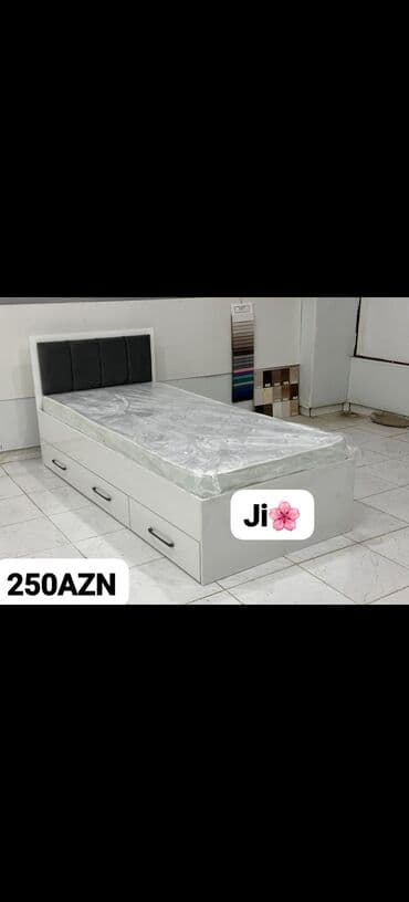 tek neferlik carpayilar: Təknəfərlik çarpayı, Bazasız, Matras ilə, Siyirməli — 8