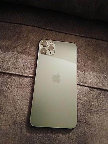 2 ci el iphone 13 pro max: IPhone 11 Pro, Matte Midnight Green, Qırıq — 2