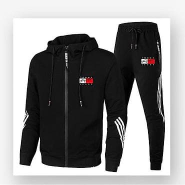 sport ev geyimleri instagram: İdman dəsti, Tommy Hilfiger, M, rəng - Qara — 1