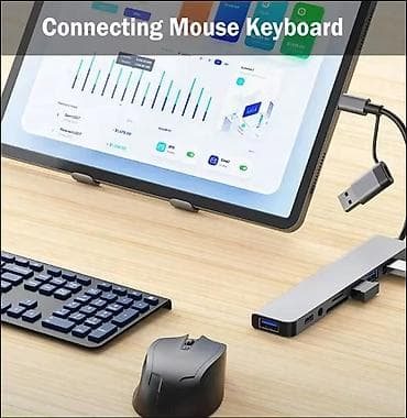 asus klaviatura: USB-C və USB-A 2‑də 1 HUB Çoxportlu genişləndirmə adapteri: - 3x USB — 2