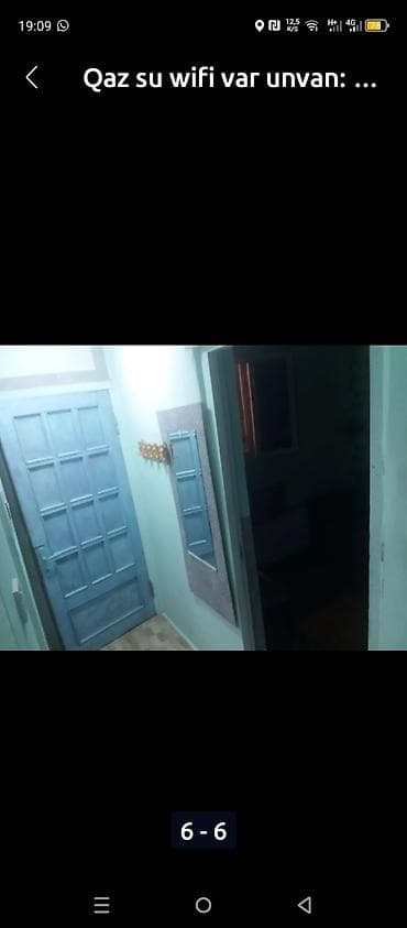 Torpaq: 2 otaqlı həyət evi kirayəlik - Plan: dəhliz, yataq otağı/zal, ayrı — 1