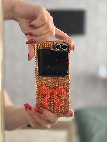 ps4 2 orjinal pult: SAMSUNG FLİP Z 6 telefonlari uçun parlaq,bəzəkli telefon qabı — 3