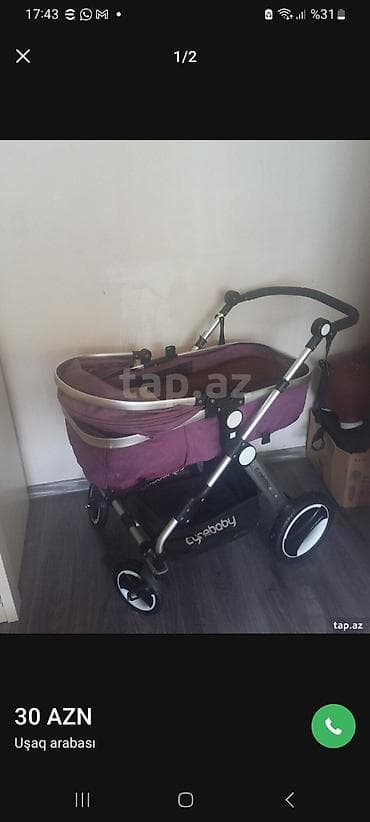 Cynebaby uşaq arabası - Tip: beşik tipli uşaq arabası (carrycot) - — 1