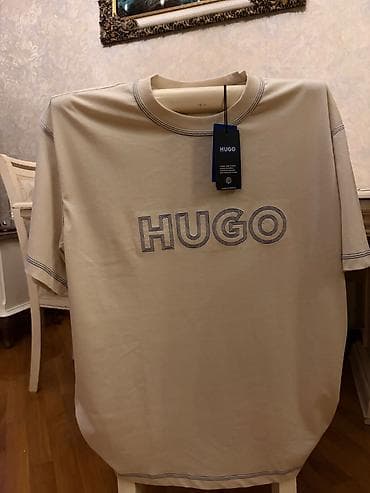 Futbolkalar: Futbolka, Hugo Boss, XL, rəng - Bej — 5
