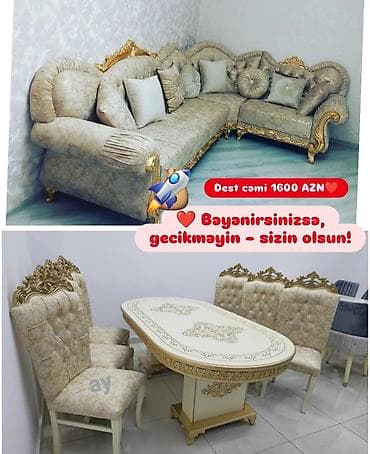 Divan və masa dəsti