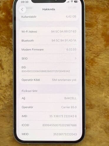 cat ekran: IPhone 12, 64 GB, Ağ, Face ID — 5