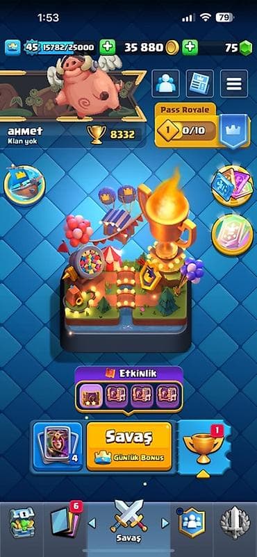 Clash Royale oyunu üçün hesab -ıcınde 40 yagın emoji var - 4 ılık