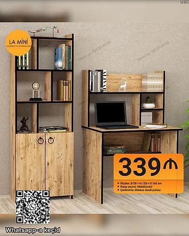 Комплекты диванов и столов: Masa və rəf dəsti – LA MiNi (Laconic & Minimalism) Tərkib: - İş — 1