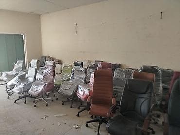 komputer kreslosu: Yeni, Təkərli, Qolları tənzimlənmir, Dəri — 1