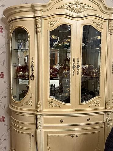 metal stul: Qonaq otağı üçün, Açılmayan, Dördbucaq masa, 6 stul — 4