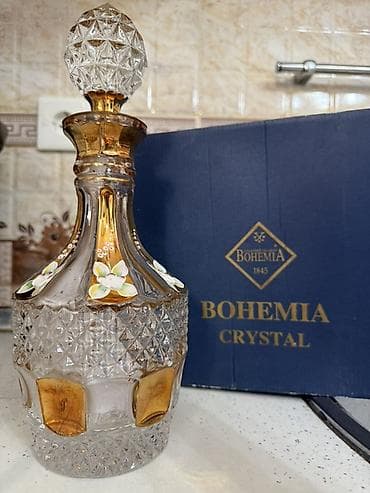 Qab-qacaq və mətbəx ləvazimatları: Bohemia Crystal 1845 – qraf və badə dəsti - Material: Orijinal — 1