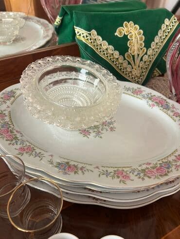 rəsm dəsti: Çay dəsti, rəng - Ağ, Farfor — 3