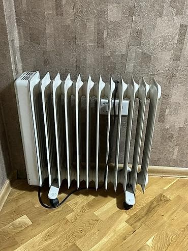 Yağlı radiator (elektrik) — 11 bölməli, təkərli portativ model