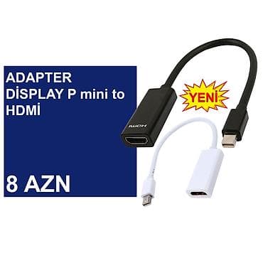 kompüter barter: DisplayPort mini Adapterlər/Konverterlər (Çeviricilər) ⭐Display Port — 4