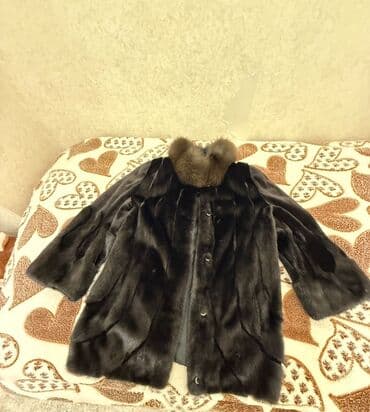 женские шубы из чернобурки: Шуба, S, цвет - Черный — 3