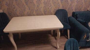 Masalar: Qonaq masası, İşlənmiş, Açılan, DSP, Dördbucaq masa — 3