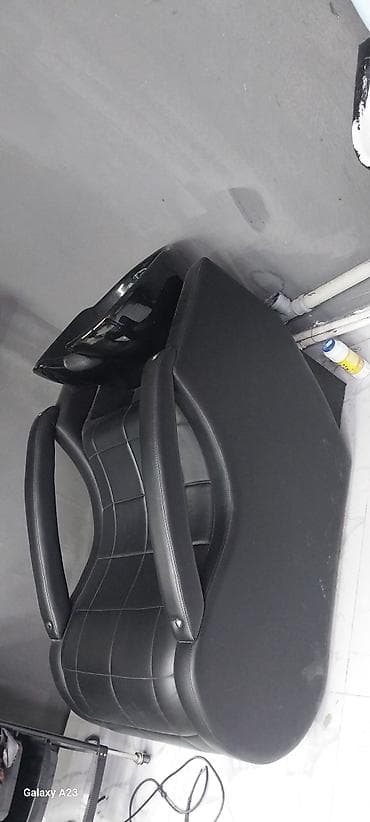 Bərbərxana avadanlığı dəsti - Yuma üçün komfortlu kreslo: yumşaq süni