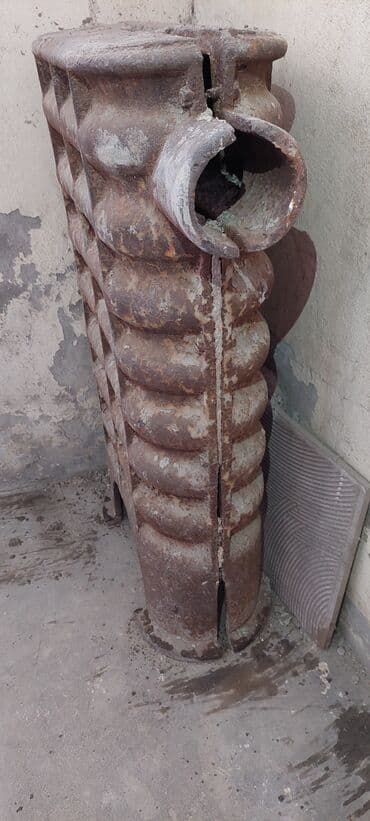 Samovarlar: CEYRAN PECI Döküm soba (odun/kömürlə işləyən) - Material: qalın — 2